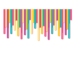 矢量手绘彩色竖条装饰
