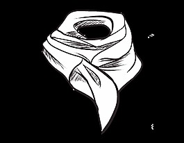 卡通简约线条白布元素