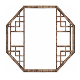 中国风窗户免抠素材